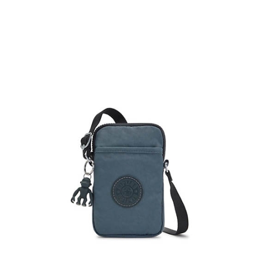 Navy Grey Kipling Tally Phone Bags | AE609XMSG