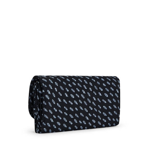 Navy Kipling Money Land Printed Snap Wallets | AE817ANZW