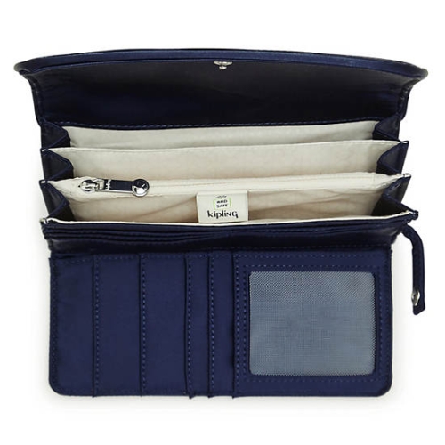 Navy Kipling Money Land Snap Wallets | AE138KWPX