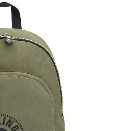 Olive Kipling Curtis Medium Backpacks | AE698GDBU