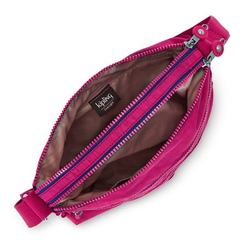 Pink Fuchsia Kipling Alvar Crossbody Bags | AE543DVRF