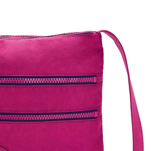 Pink Fuchsia Kipling Alvar Crossbody Bags | AE543DVRF