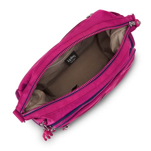 Pink Fuchsia Kipling Gabbie Crossbody Bags | AE650NOSI