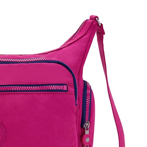 Pink Fuchsia Kipling Gabbie Crossbody Bags | AE650NOSI