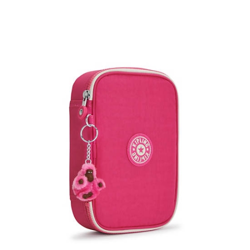 Pink Kipling 100 Pens Classic Case Pouches | AE384DESN