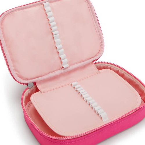 Pink Kipling 100 Pens Classic Case Pouches | AE384DESN