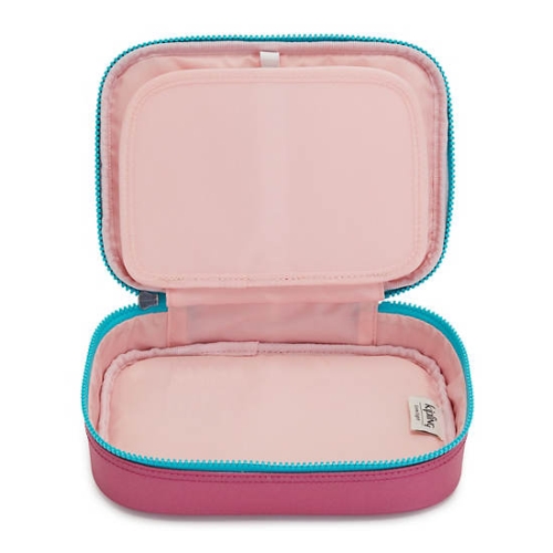 Pink Kipling 100 Pens Metallic Case Pouches | AE435WOGV