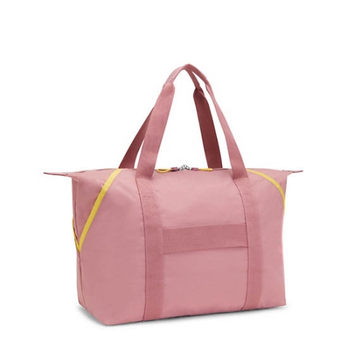 Pink Kipling Art Medium Tote Bag Handbags | AE146FYBV