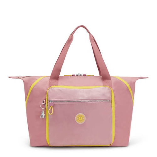 Pink Kipling Art Medium Tote Bag Handbags | AE146FYBV