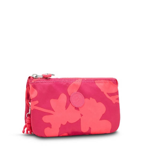 Pink Kipling Creativity Large Printed Pouches | AE346ZPSC