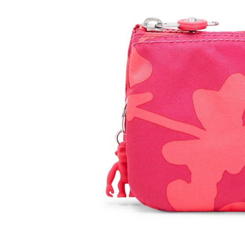 Pink Kipling Creativity Large Printed Pouches | AE346ZPSC