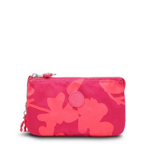 Pink Kipling Creativity Large Printed Pouches | AE346ZPSC