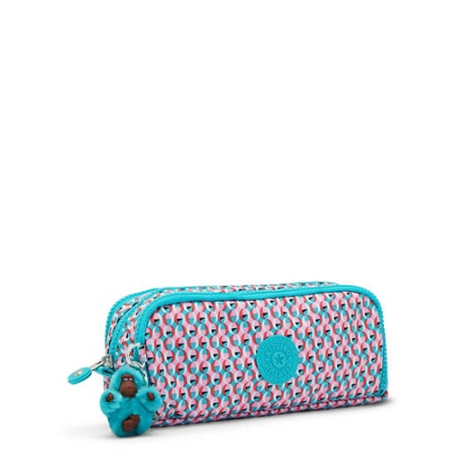 Pink Kipling Gitroy Classic Printed Pencil Case | AE075VFUX