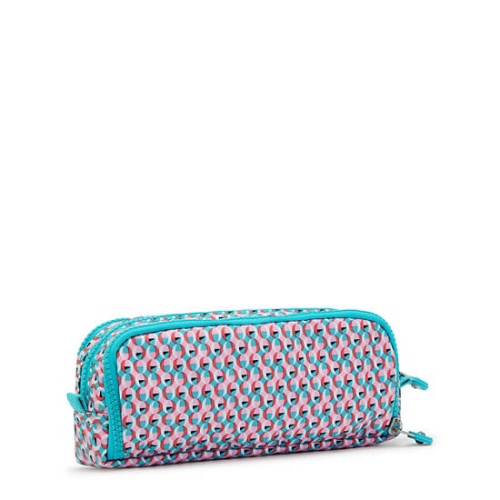 Pink Kipling Gitroy Classic Printed Pencil Case | AE075VFUX