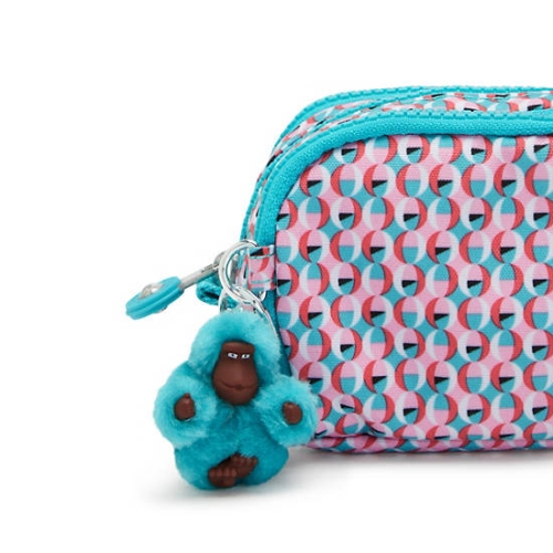 Pink Kipling Gitroy Classic Printed Pencil Case | AE075VFUX