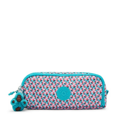 Pink Kipling Gitroy Classic Printed Pencil Case | AE075VFUX