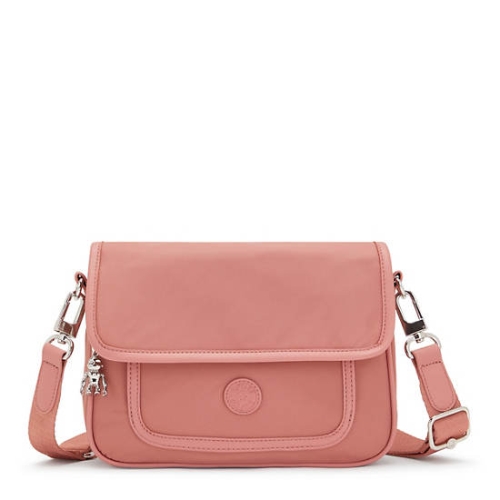 Pink Kipling Inaki Crossbody Bags | AE986QIME