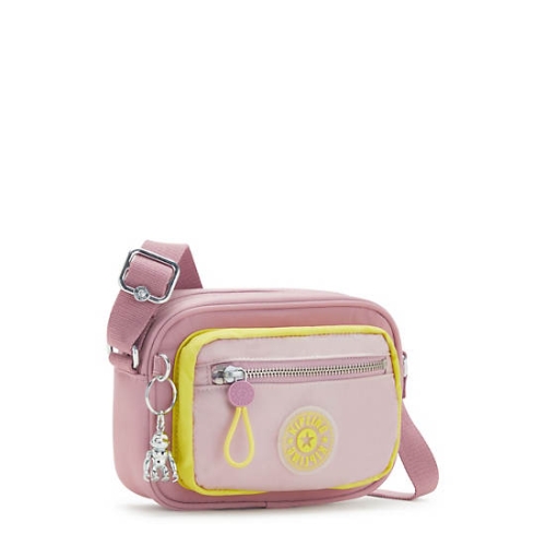 Pink Yellow Kipling Enise Crossbody Bags | AE104FHKT