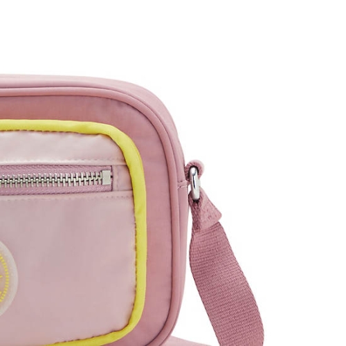 Pink Yellow Kipling Enise Crossbody Bags | AE104FHKT