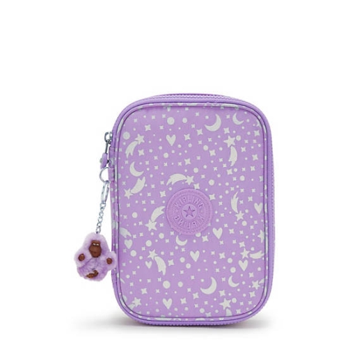 Purple Kipling 100 Pens Printed Case Pouches | AE725YWVB