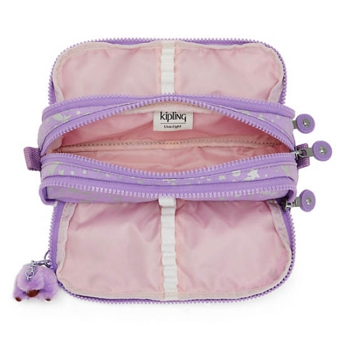 Purple Kipling Gitroy Printed Pencil Case | AE721LZMH