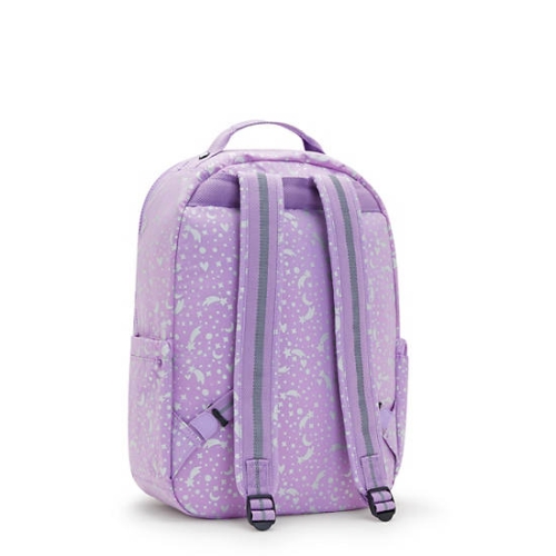 Purple Kipling Seoul Large Printed 15