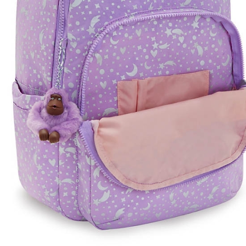 Purple Kipling Seoul Large Printed 15