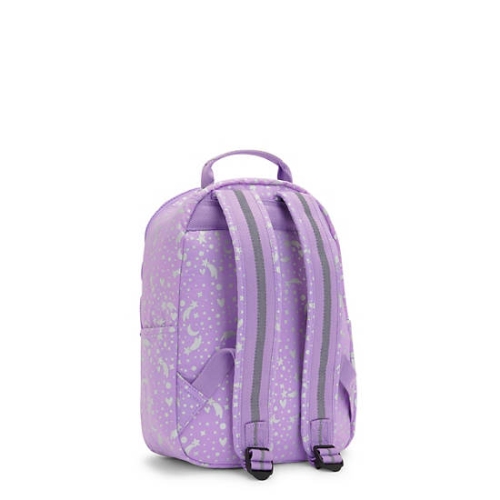 Purple Kipling Seoul Small Printed Tablet Backpacks | AE315WATC