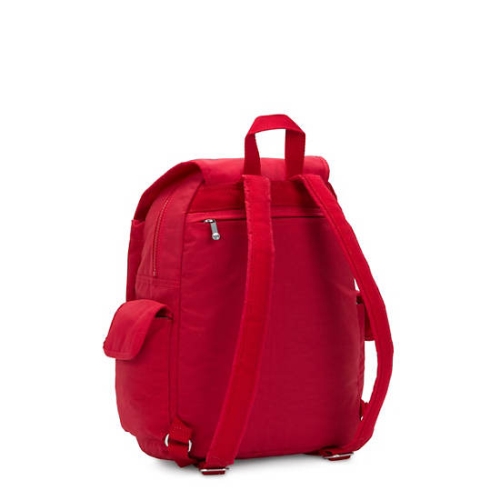 Red Dark Red Kipling City Pack Backpacks | AE598KHAE