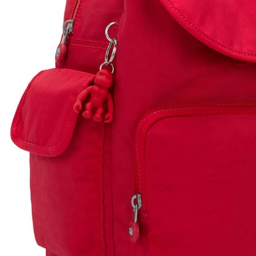 Red Dark Red Kipling City Pack Backpacks | AE598KHAE