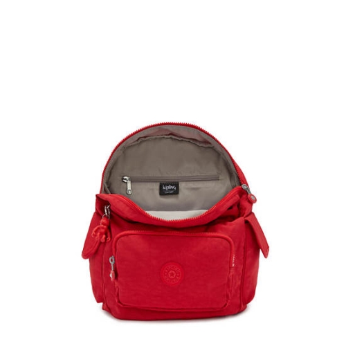 Red Kipling City Pack Small Backpacks | AE206VWHY