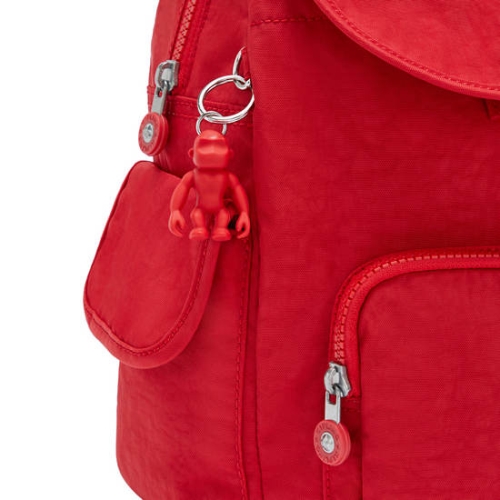 Red Kipling City Pack Small Backpacks | AE206VWHY