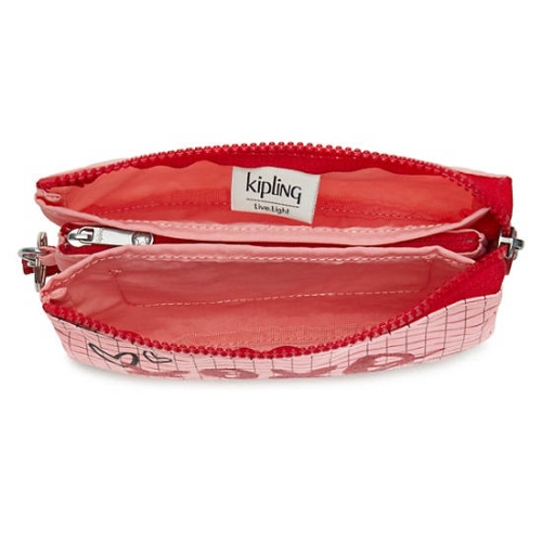 Red Pink Kipling Creativity Large Pouches | AE987HSJX