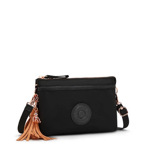 Rose Black Kipling Riri Crossbody Bags | AE540WEQY