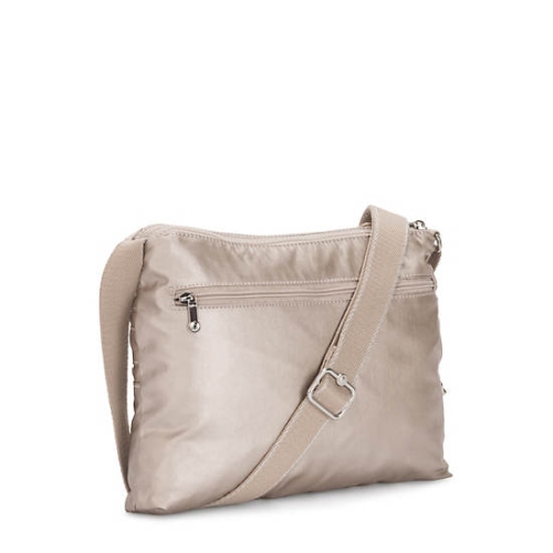 Silver Kipling Alvar Metallic Crossbody Bags | AE523FNAO