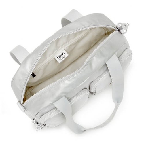 Silver Kipling Cool Defea Metallic Shoulder Bags | AE023CLZN