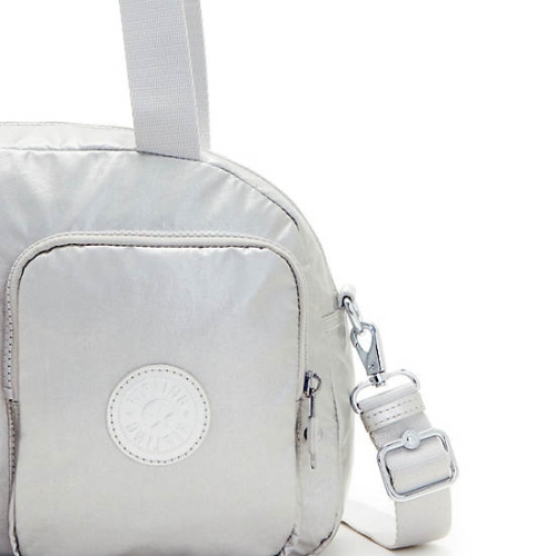 Silver Kipling Cool Defea Metallic Shoulder Bags | AE023CLZN