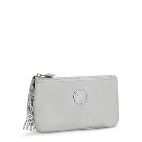 Silver Kipling Creativity Large Metallic Pouches | AE793SPNJ