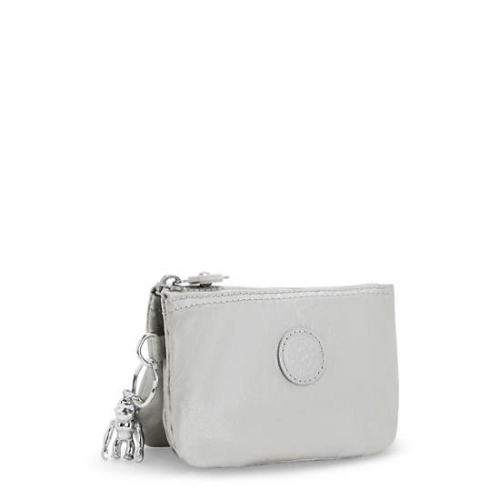 Silver Kipling Creativity Small Metallic Pouches | AE609YPUC