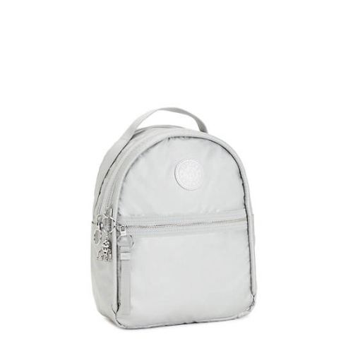 Silver Kipling Kae Classic Metallic Backpacks | AE170VMID