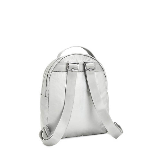 Silver Kipling Kae Classic Metallic Backpacks | AE170VMID