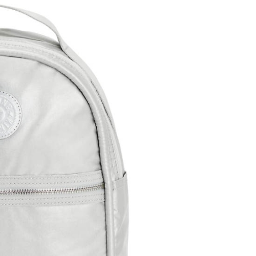 Silver Kipling Kae Classic Metallic Backpacks | AE170VMID