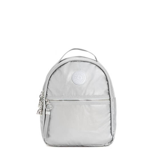 Silver Kipling Kae Classic Metallic Backpacks | AE170VMID