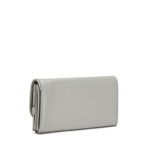 Silver Kipling Money Land Metallic Snap Wallets | AE672KJYB