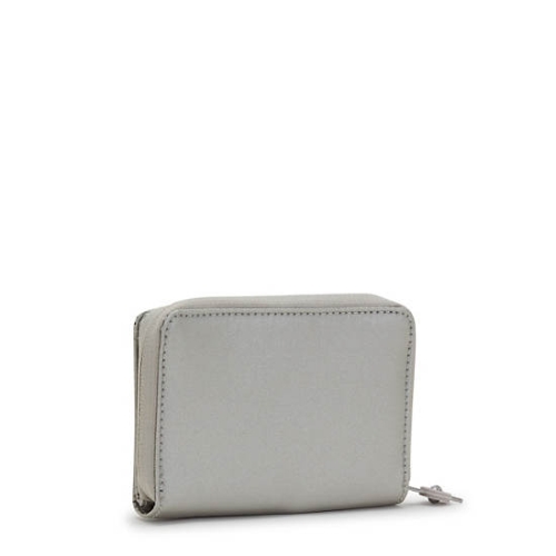 Silver Kipling Money Love Metallic Small Wallets | AE192NFZC