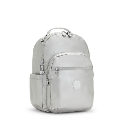 Silver Kipling Seoul Large Metallic 15