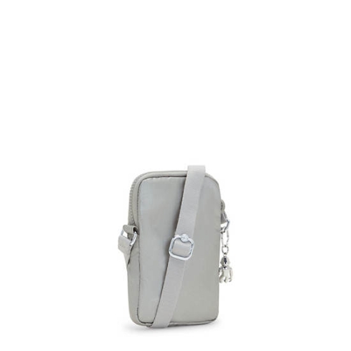 Silver Kipling Tally Metallic Phone Bags | AE620LYFH