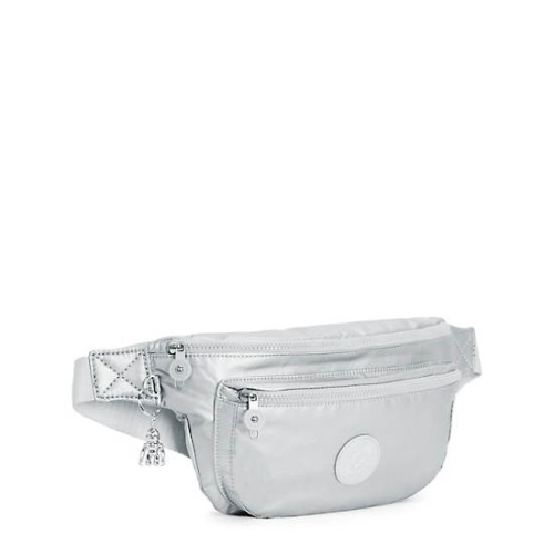 Silver Kipling Yasemina Extra Large Metallic Waist Bags | AE691NYTU