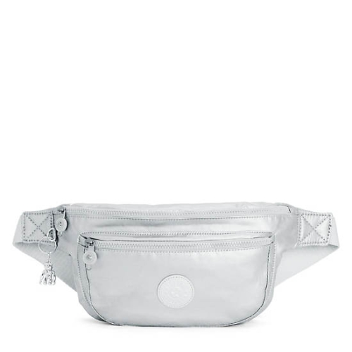 Silver Kipling Yasemina Extra Large Metallic Waist Bags | AE691NYTU