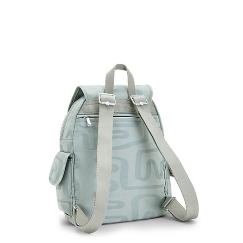 Turquoise Kipling City Pack Small Classic Printed Backpacks | AE471UJGP